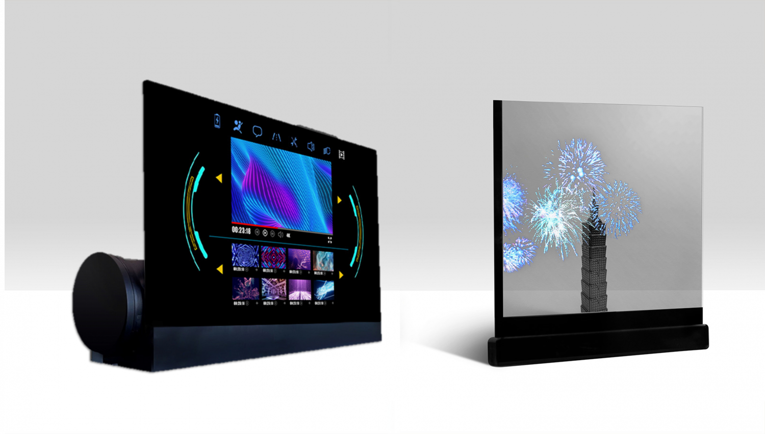 可卷式、折迭性、高透明